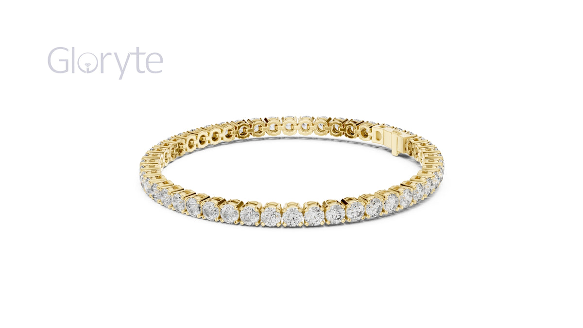 Round Cut Diamond Tennis Bracelet (3.30mm)