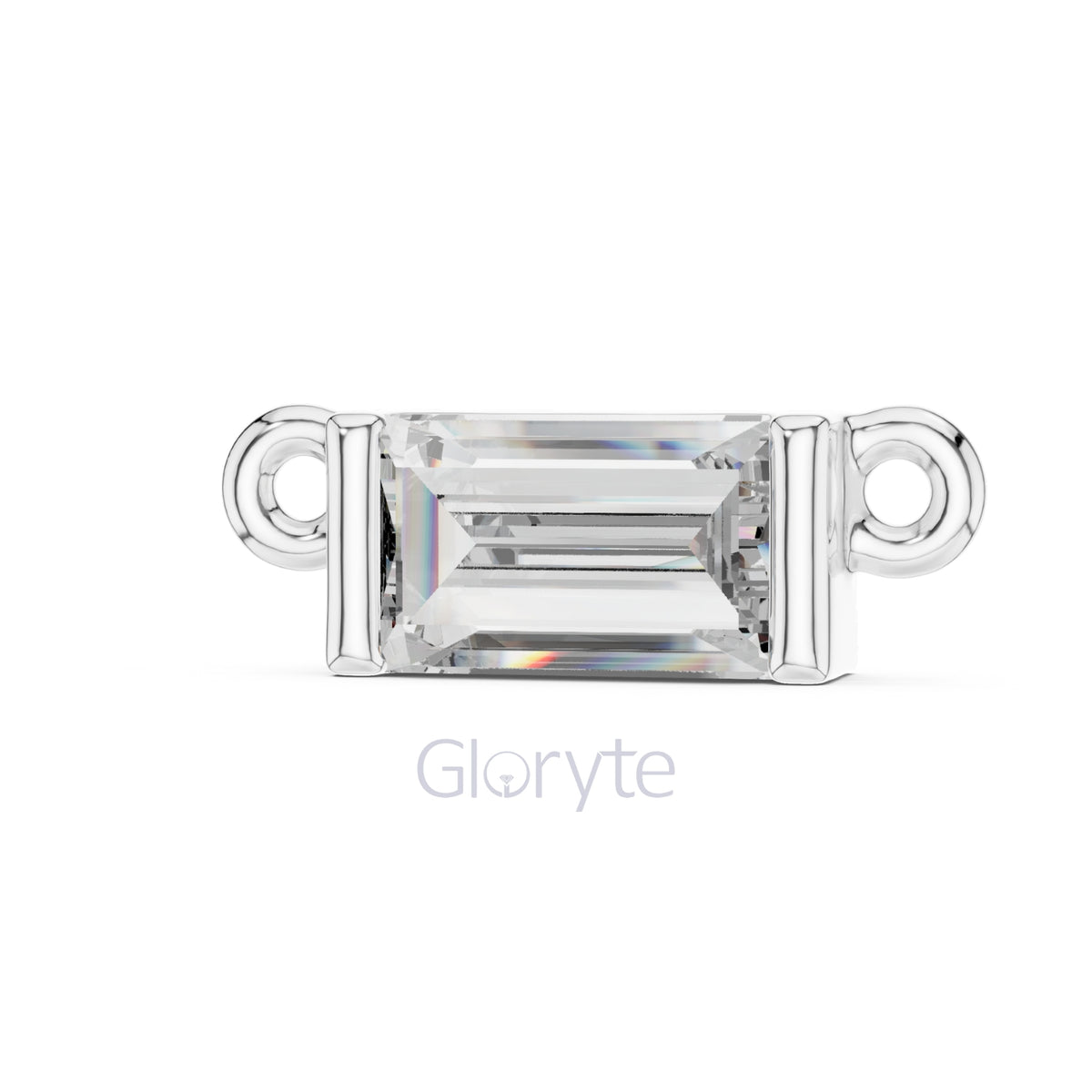 Baguette Diamond Bar Necklace