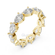 Pear Cut Diamond Eternity Band Ring