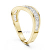 Elegant Channel Set Baguette Diamond Band Ring