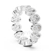 Oval Diamond Bezel-Set Eternity Band