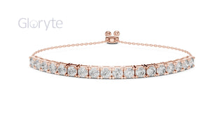 Round Cut Adjustable Diamond Bracelet | Timeless & Versatile