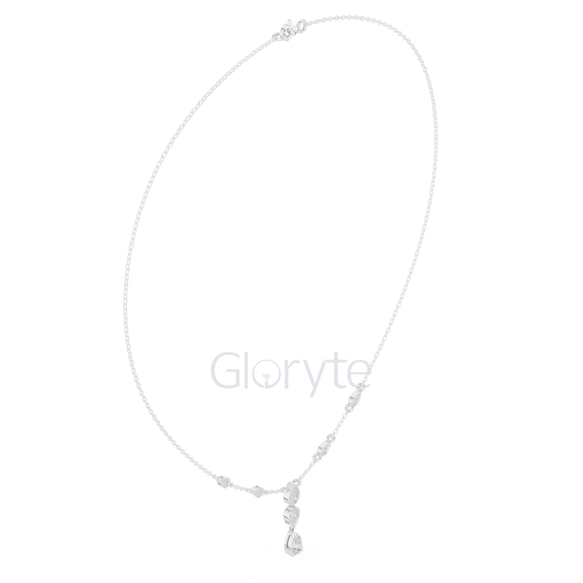 Pear Drop Diamond Necklace