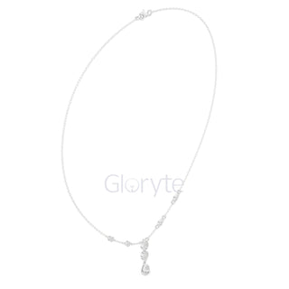 Pear Drop Diamond Necklace