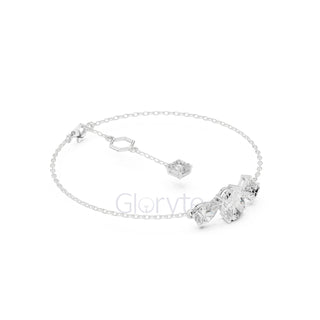 Three-Stone Diamond Tail Bracelet