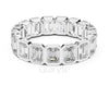 Emerald Cut Bezel Set Eternity Band