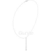 Diamond Vertical Bar Pendant Necklace