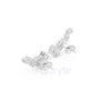 Emerald-Cut Diamond Cluster Earrings