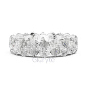 Pear Cut Diamond Eternity Band – Full Circle