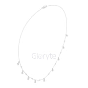 Dangling Diamond Station Necklace