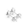 Pear Cut Diamond Stud Earrings | Teardrop Bezel Studs in 925 Silver, 14K & 18K Gold