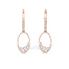 Eternal Spark Oval Drop Diamond Earrings