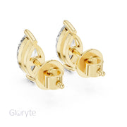 Marquise Cut Diamond Stud Earrings