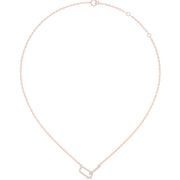 Diamond Link Pendant Necklace