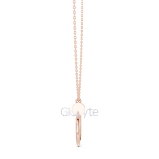 Circle Diamond Accent Pendant Necklace