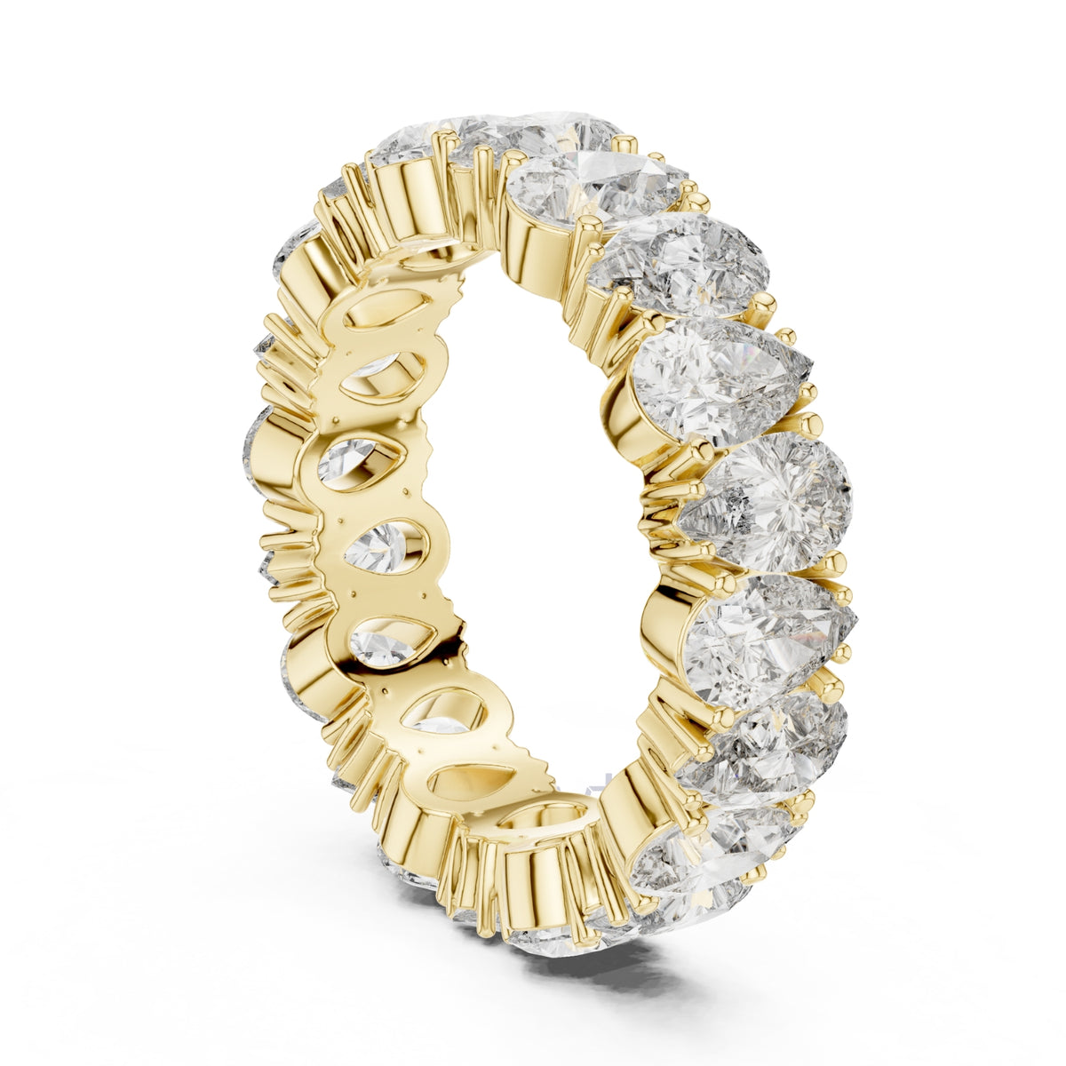 Pear Cut Diamond Eternity Band – Full Circle