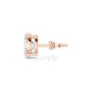 Oval Diamond Stud Earrings