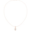 Solitaire Curve Diamond Pendant Necklace