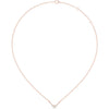 Diamond Cluster V-Shaped Necklace