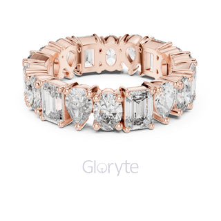 Emerald, Pear & Oval Cut Diamond Eternity Band – Full Circle Brilliance