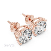Classic Round Cut Diamond Stud Earrings