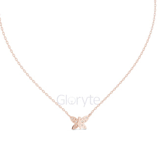 Butterfly Diamond Pendant Necklace (0.24 CT)