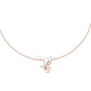 Diamond Floral Pendant Necklace