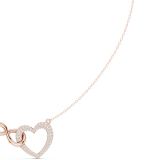 Heart Diamond Pendant Necklace