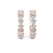 Eternal Heart Hoop Earrings