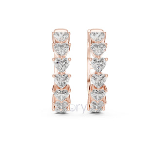 Eternal Heart Hoop Earrings