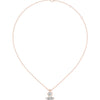 Two-Stone Diamond Pendant Necklace