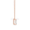 Emerald Cut Solitaire Pendant | 2.5 CT