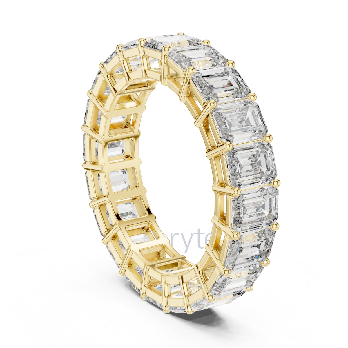 Emerald Cut Diamond Eternity Ring – Classic Full Circle Ring