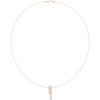 Oval & Pear Drop Diamond Pendant Necklace