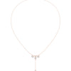 Baguette Cluster Drop Diamond Necklace