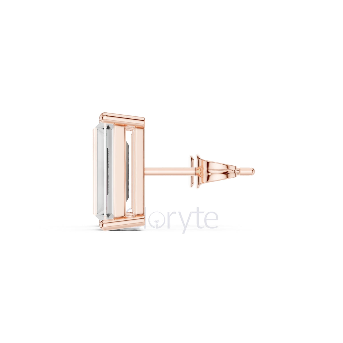 Baguette Diamond Stud Earrings