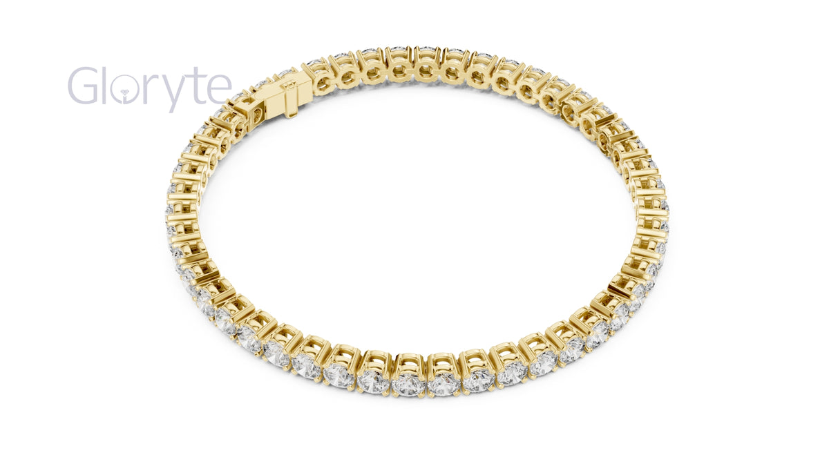 Round Cut Diamond Tennis Bracelet (3.30mm)