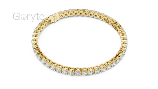 Round Cut Diamond Tennis Bracelet (3.30mm)