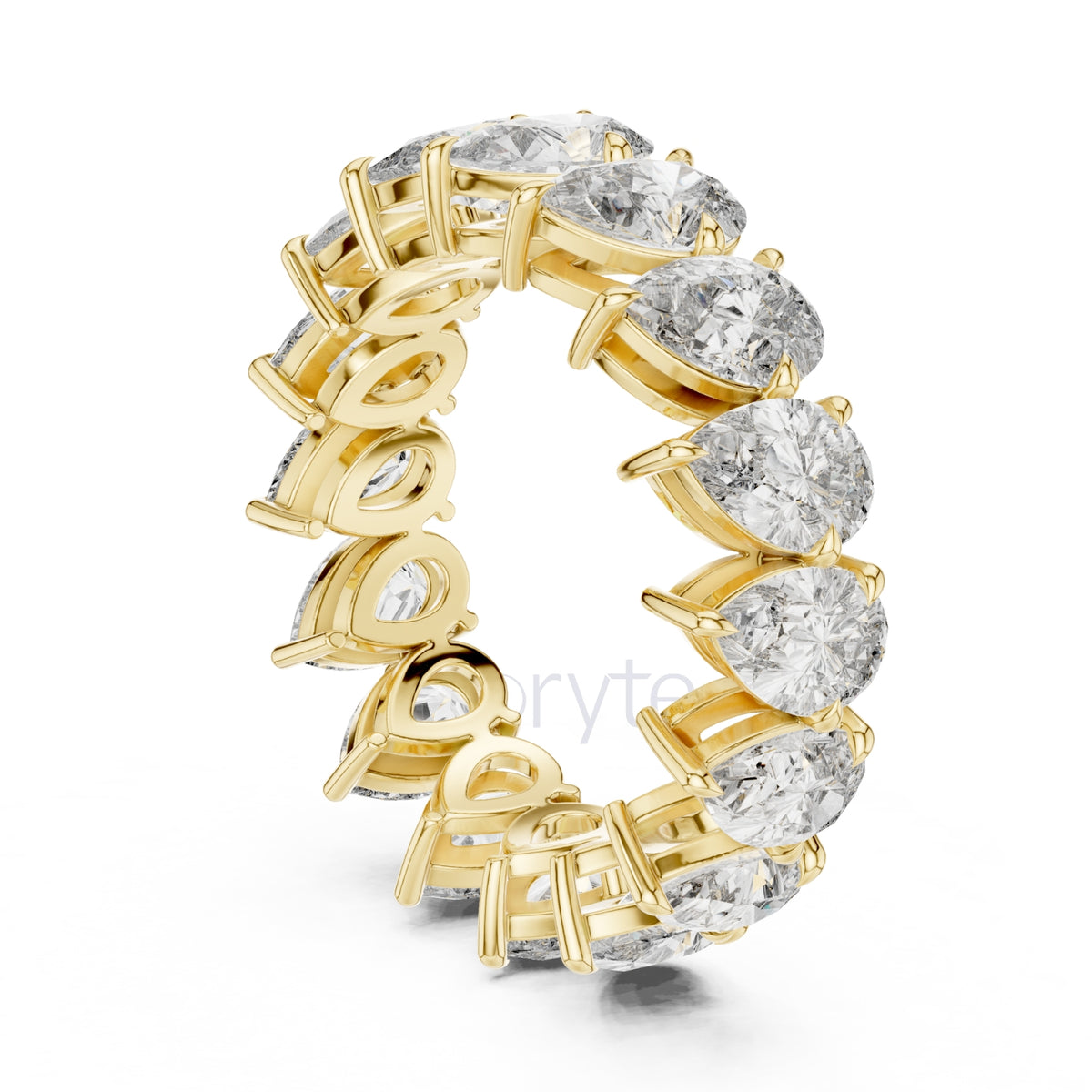 Pear Cut Diamond Eternity Band