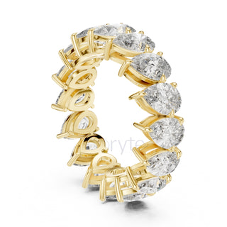 Pear Cut Diamond Eternity Band