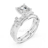 Round Diamond Vintage Three-Stone Engagement Ring