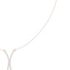 Diamond Crossover Pendant Necklace