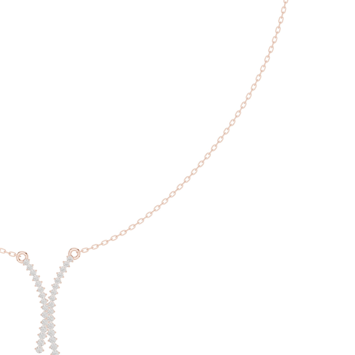 Diamond Crossover Pendant Necklace
