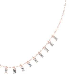 Baguette Diamond Necklace