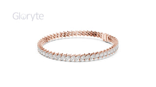 Marquise Cut Diamond Tennis Bracelet