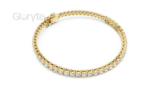 Round Cut Diamond Half Tennis Bracelet 2.50mm