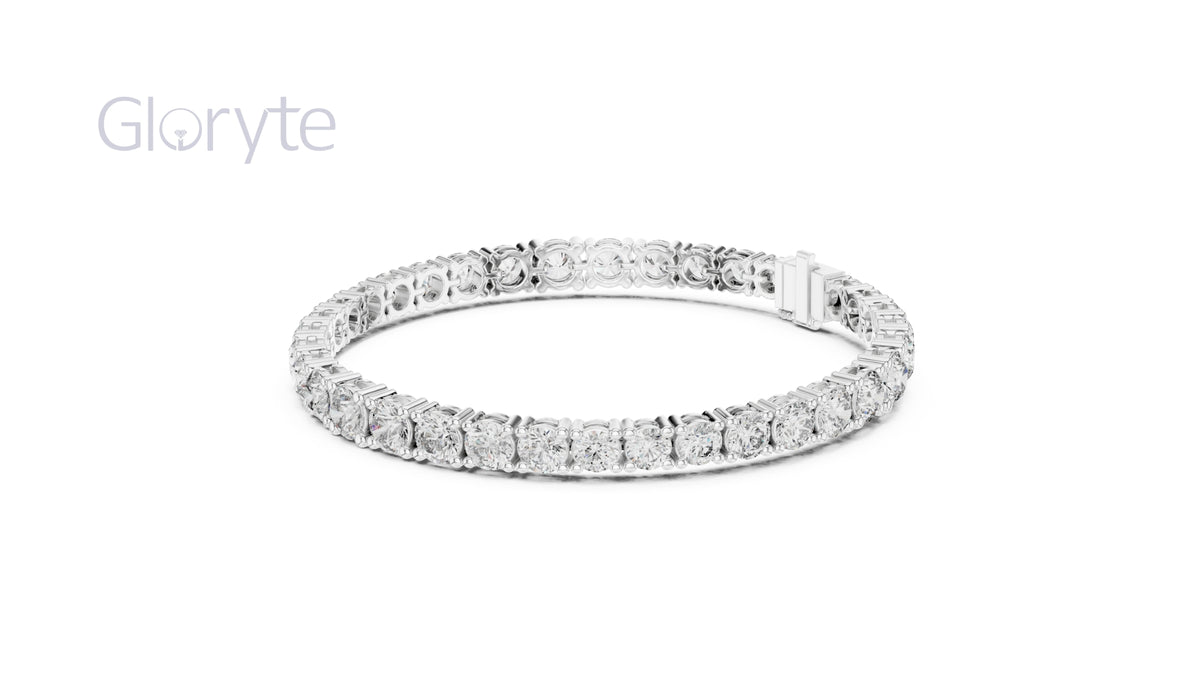 Round Brilliant Diamond Tennis Bracelet