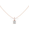 Cushion Cut Pendant with Diamond Bail | 1.50 CT