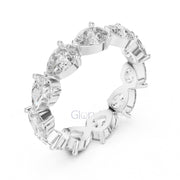 Pear Cut Diamond Eternity Band Ring