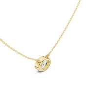 2.50 Carat East-West Diamond Solitaire Pendant – Oval & Marquise Shape